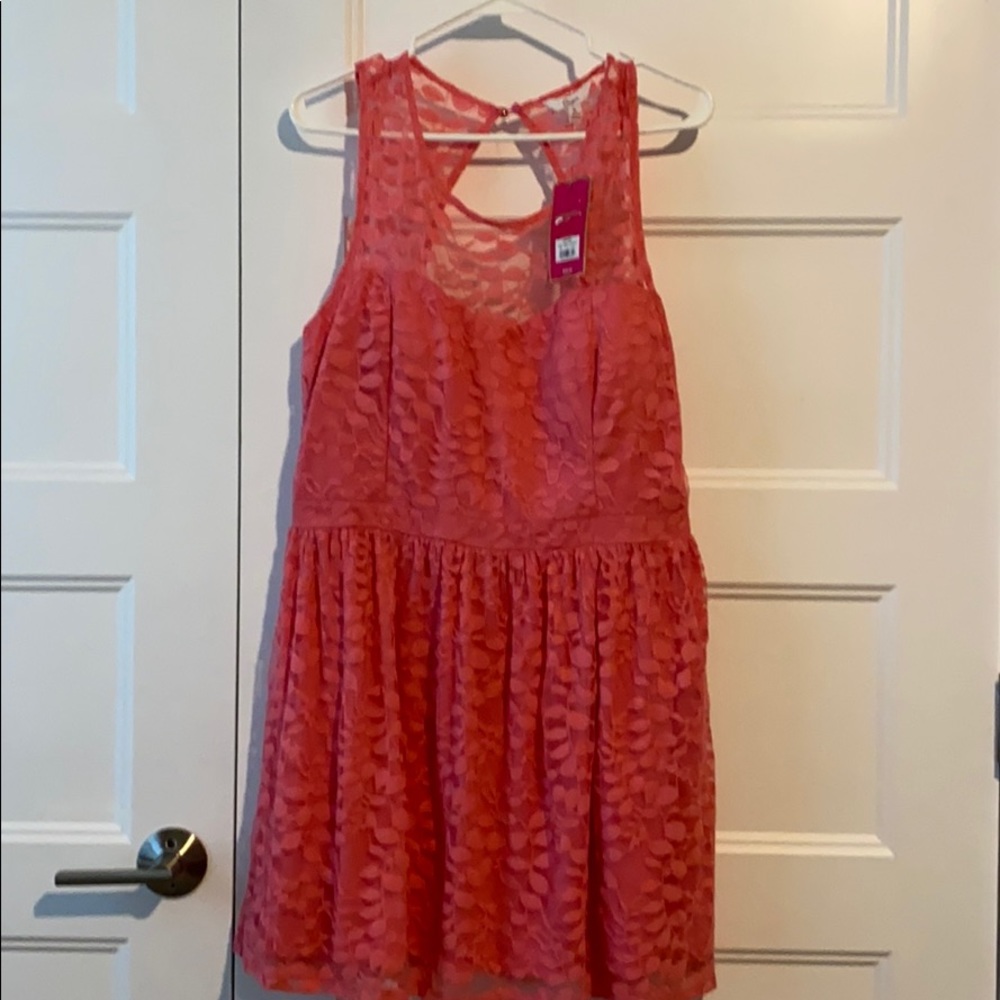 Coral summer dress